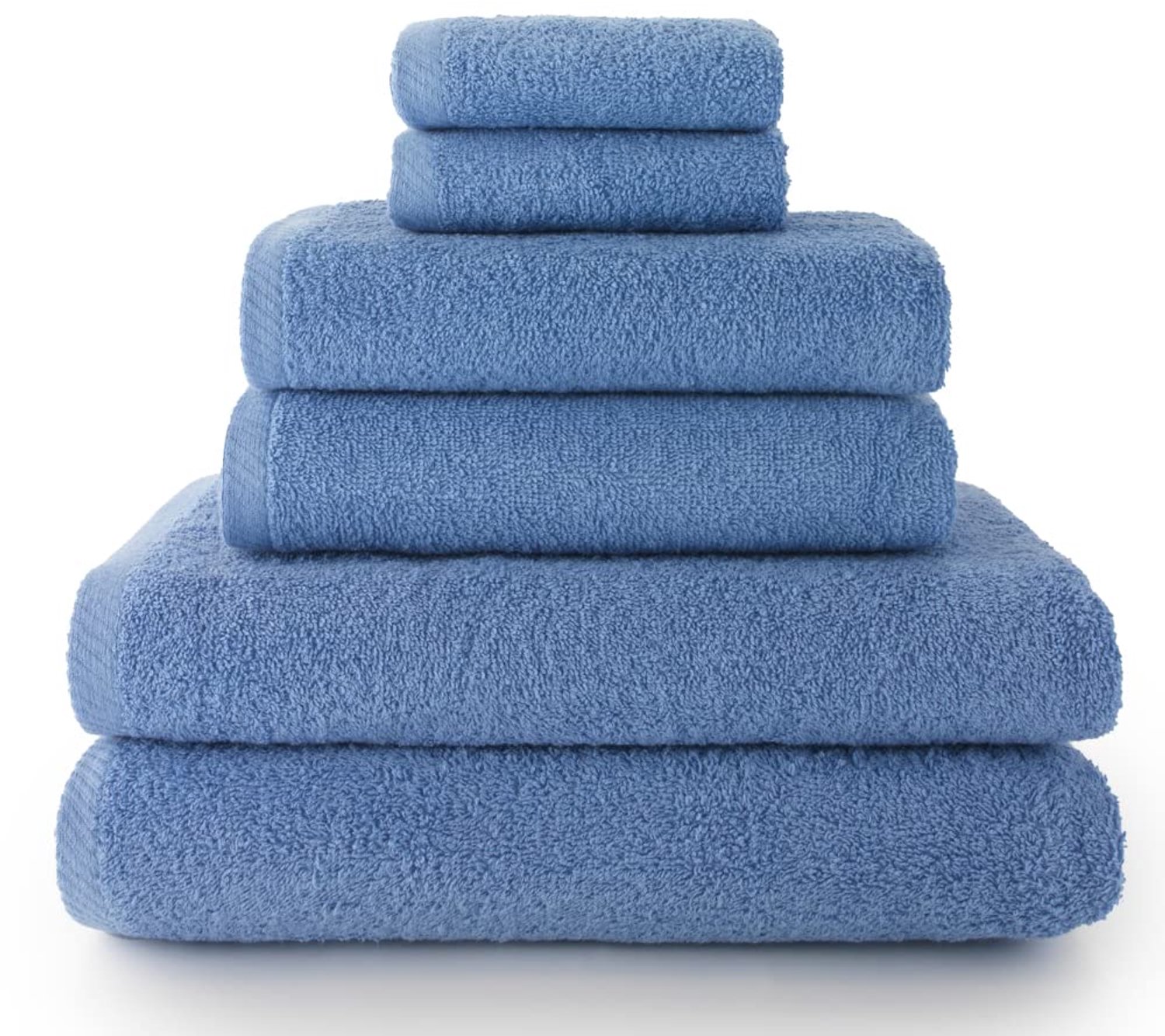 Handdoekenset 6-delig - 2 Handdoeken, 2 Badhanddoeken & 2 Bidetdoekjes - 100% Katoen - 500g/m²