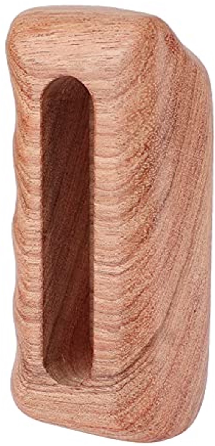 Handgreep Ergonomisch Design - Houten Handgreep - 1/4"-20 Montagegroef - Universeel voor DSLR-camera Rig - Nettogewicht 72,3 g - Afmeting 41,5 mm x 87 mm x 28 mm - Camerahandgreep