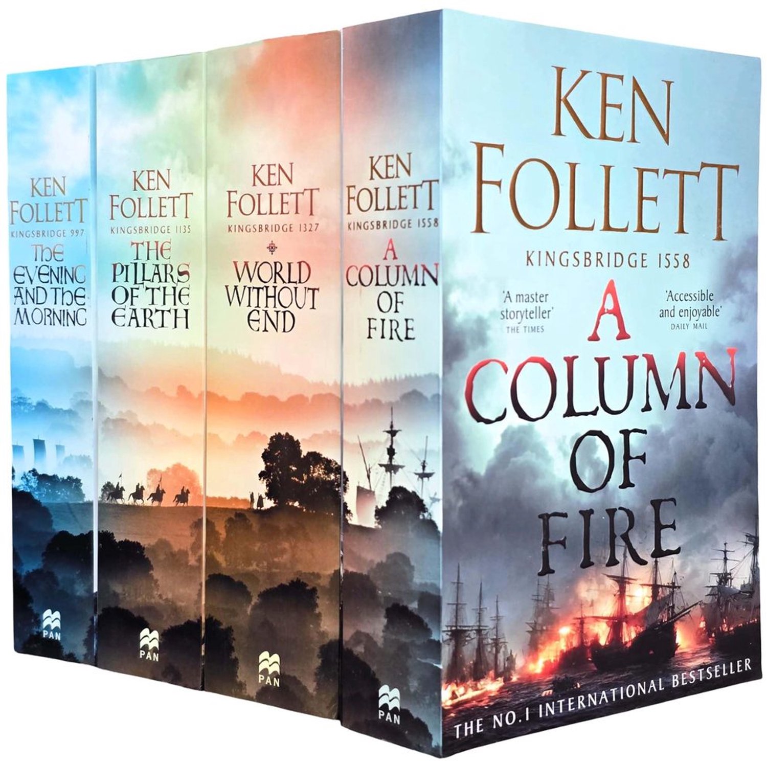 Kingsbridge Novels 4 Boeken Set van Ken Follett