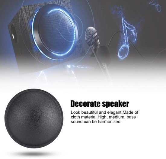 Stofkap voor luidsprekers - Decoratie - 10PCS - 55MM - Geluidsverbetering - Accessoire voor woofer - Geschikt voor diverse luidsprekers — afbeelding 3