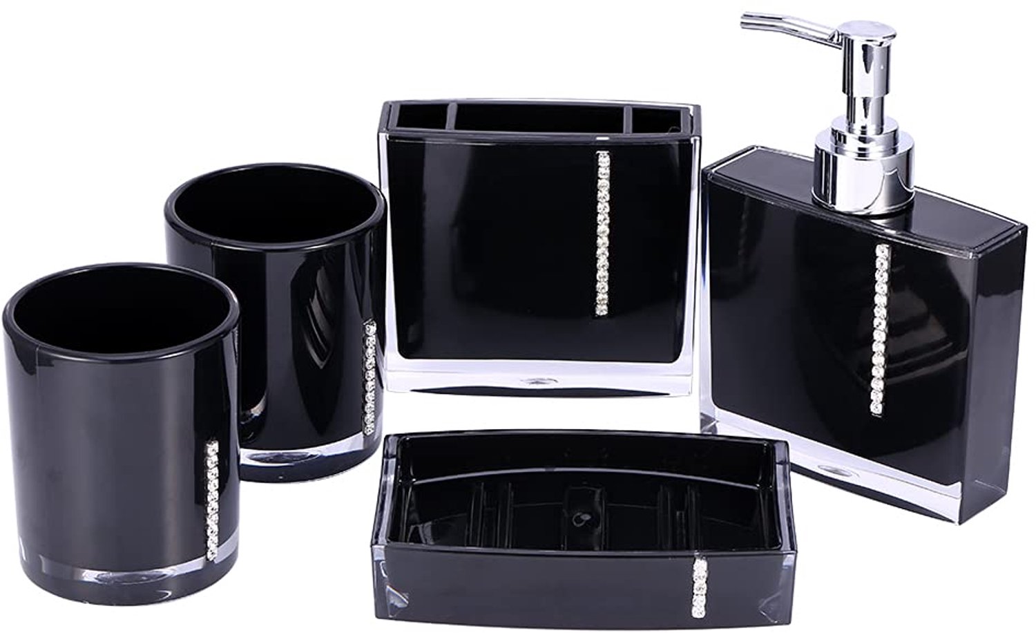 Elegante Acryl Badkamer Set - Organiser voor een Nettere Badkamer