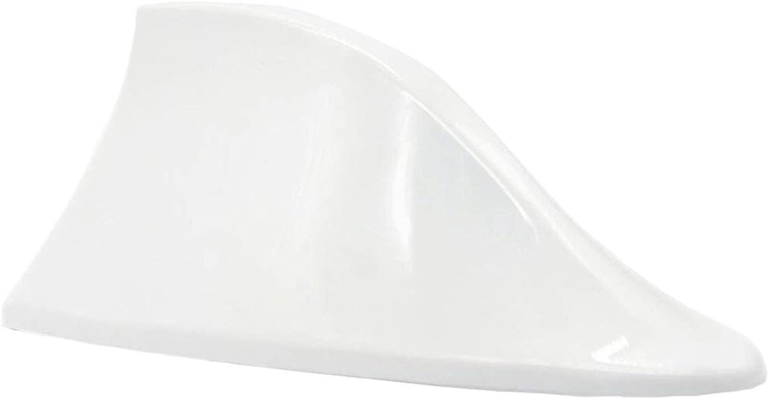Auto antenne - 6,9 x 9,5 cm - wit - universele haaienvin voor verbeterde ontvangst - m-winkel