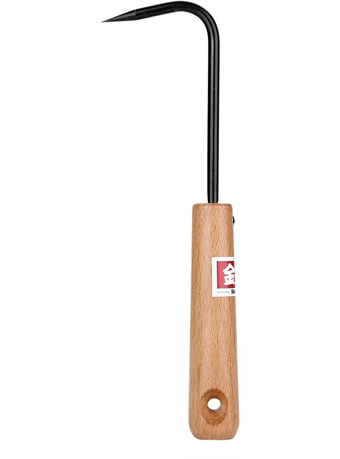 Bonsai-haak Stevige Mangaanstalen Wortelhaak - Tuingereedschap - Ergonomisch Houten Handgreep - Afmetingen 6 x 22 cm - Onmisbaar voor Tuinwerk - Lichtgewicht 78 g