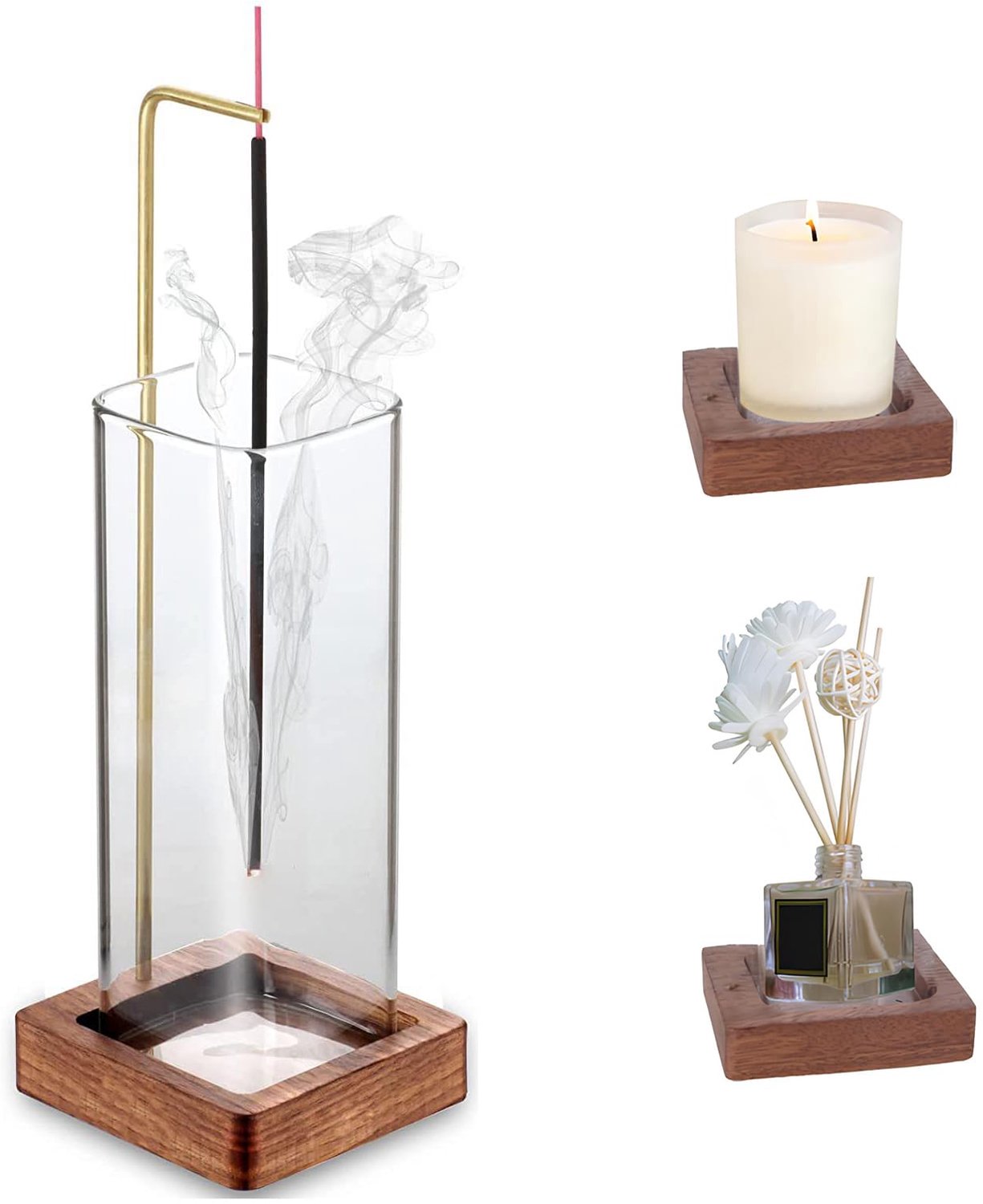 Houten Wierookhouder - Voor Sticks met Asvang