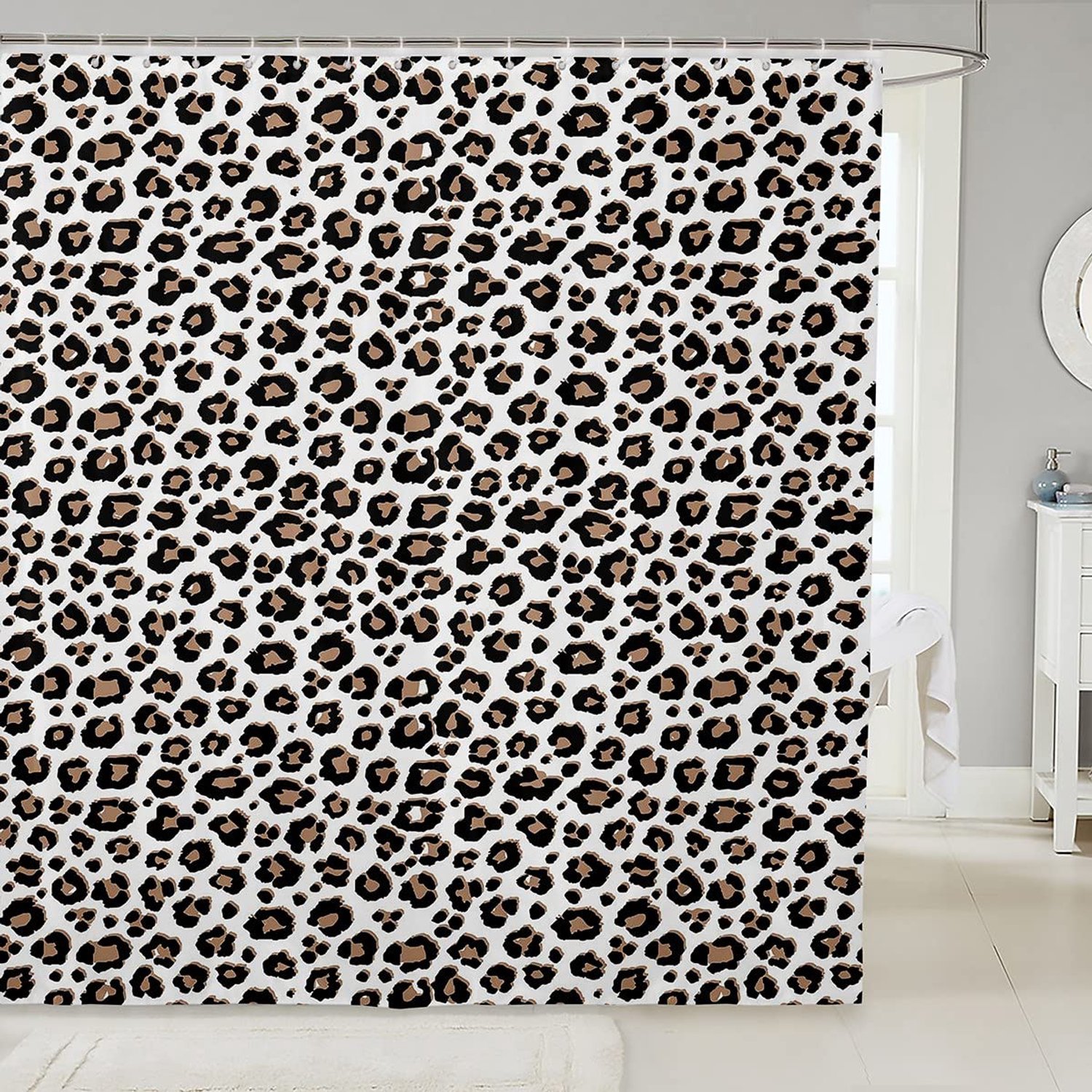 Dierenprint Douchegordijn 137 x 180 cm voor Badkamer