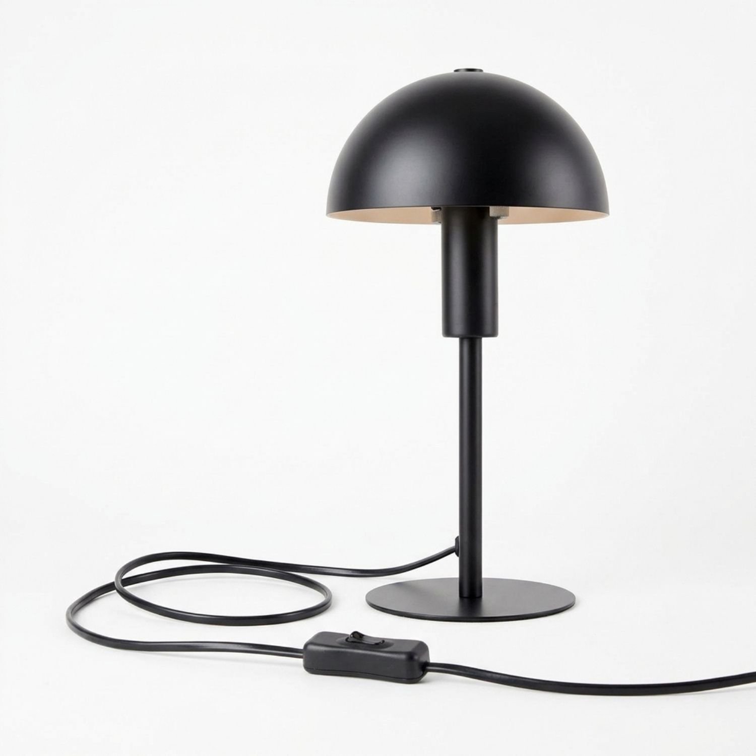 Paddenstoel Lamp - Paddestoel Lamp - Mushroom Lamp - Matzwart