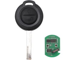 Autosleutel 2 toetsen - ID46-chip, 433 MHz - zender met elektronische kaart, onbewerkte sleutelbehuizing voor Forfour 454 2004-2006