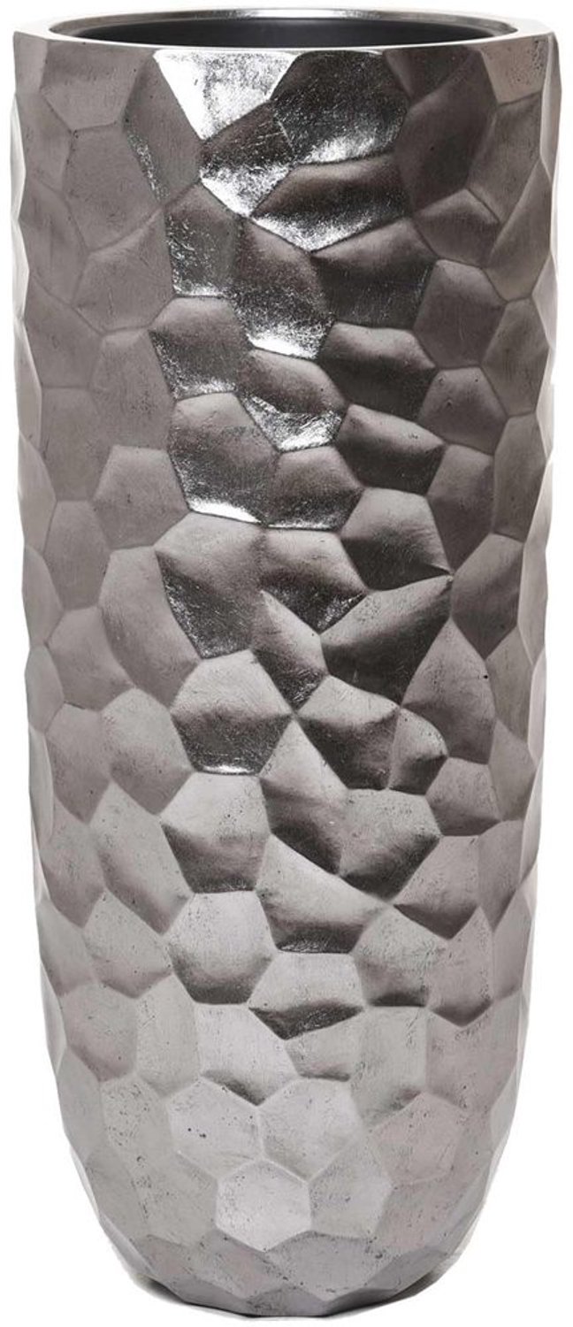 Pflanzkübel AMOLAR 41x95cm Fiberglas Bronze Metallic