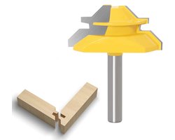 45 Graad Lock Mitre Router Bit voor Houtbewerking
