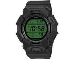Casio G-Shock GD-010BEG-1ER Classic Heren Horloge Zwart/Groen Digitaal - Schokbestendig - 20 ATM Waterdicht - Wereldtijd - Stopwatch
