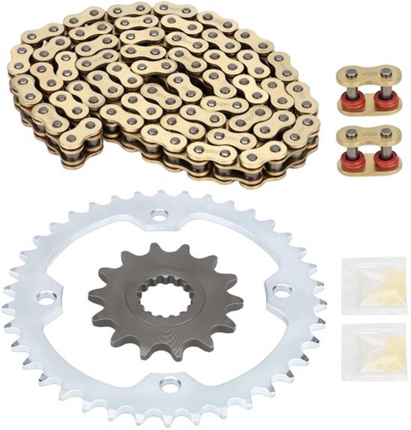 98L X-ring gouden aandrijfketting en kettingwiel assemblage, geschikt voor YFM700R 2006-2024 94568-H6098-00