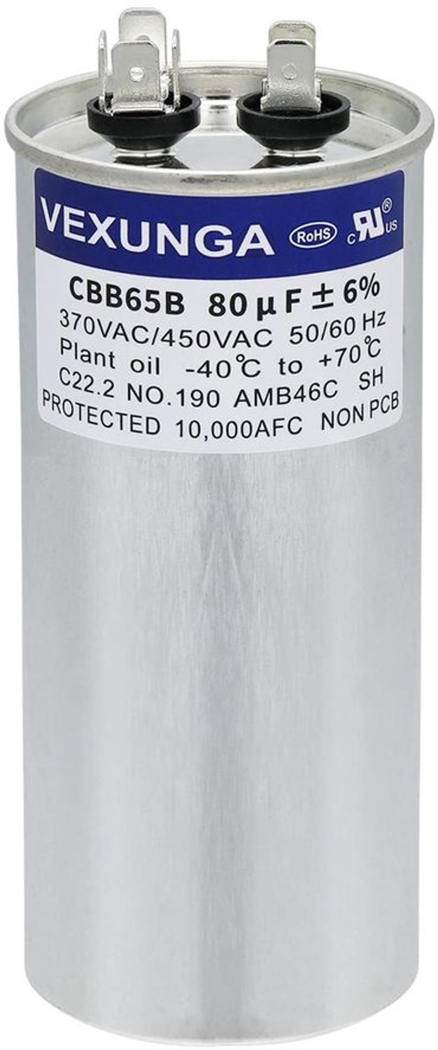 Startcondensator 80uF voor Airconditioning en Ventilatoren