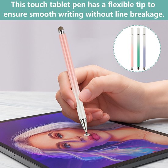 Set van 3 Universele Touch Stylus Pennen voor Touchscreens — afbeelding 4