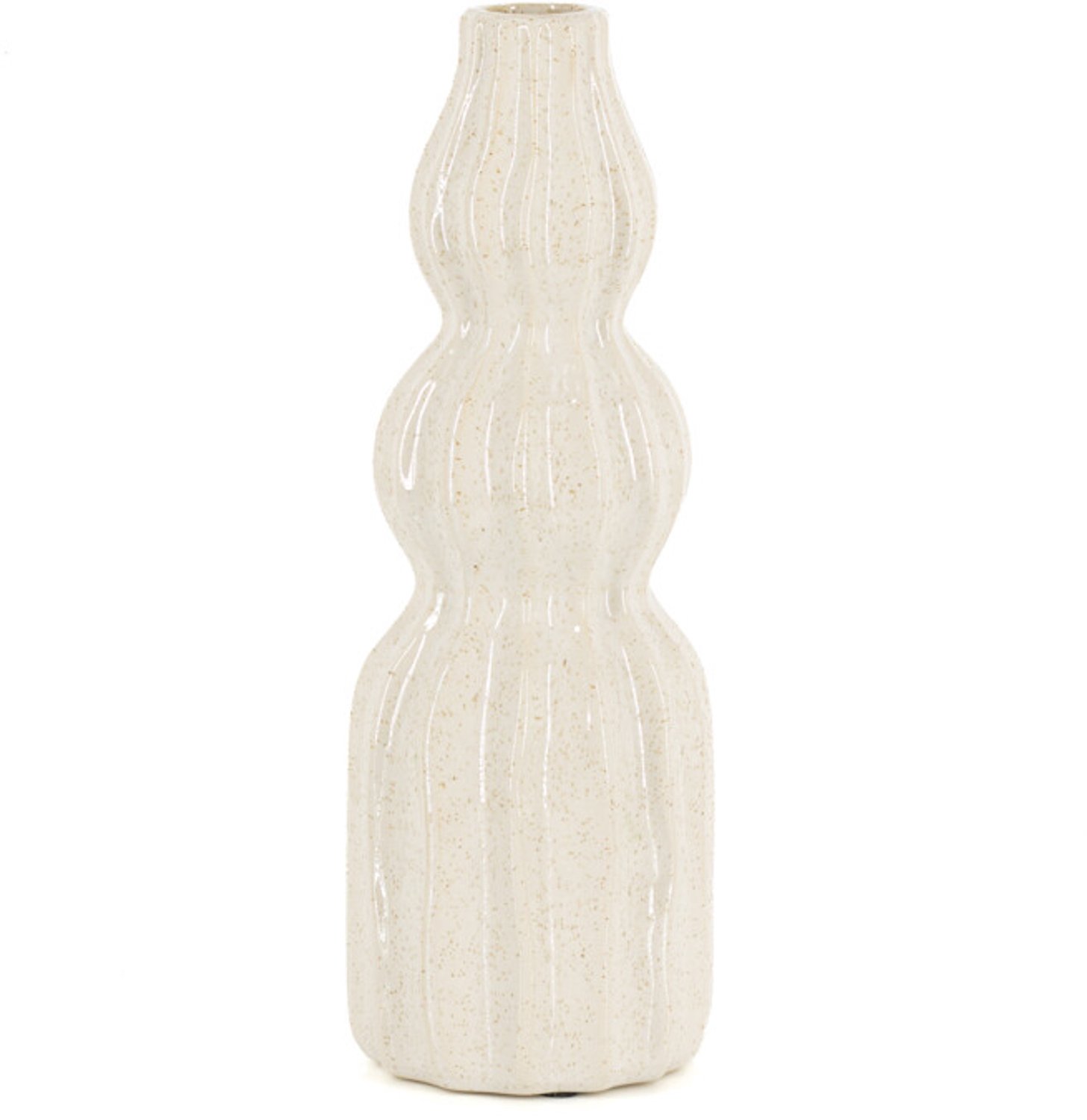 Aardewerk vaas Orbi S beige