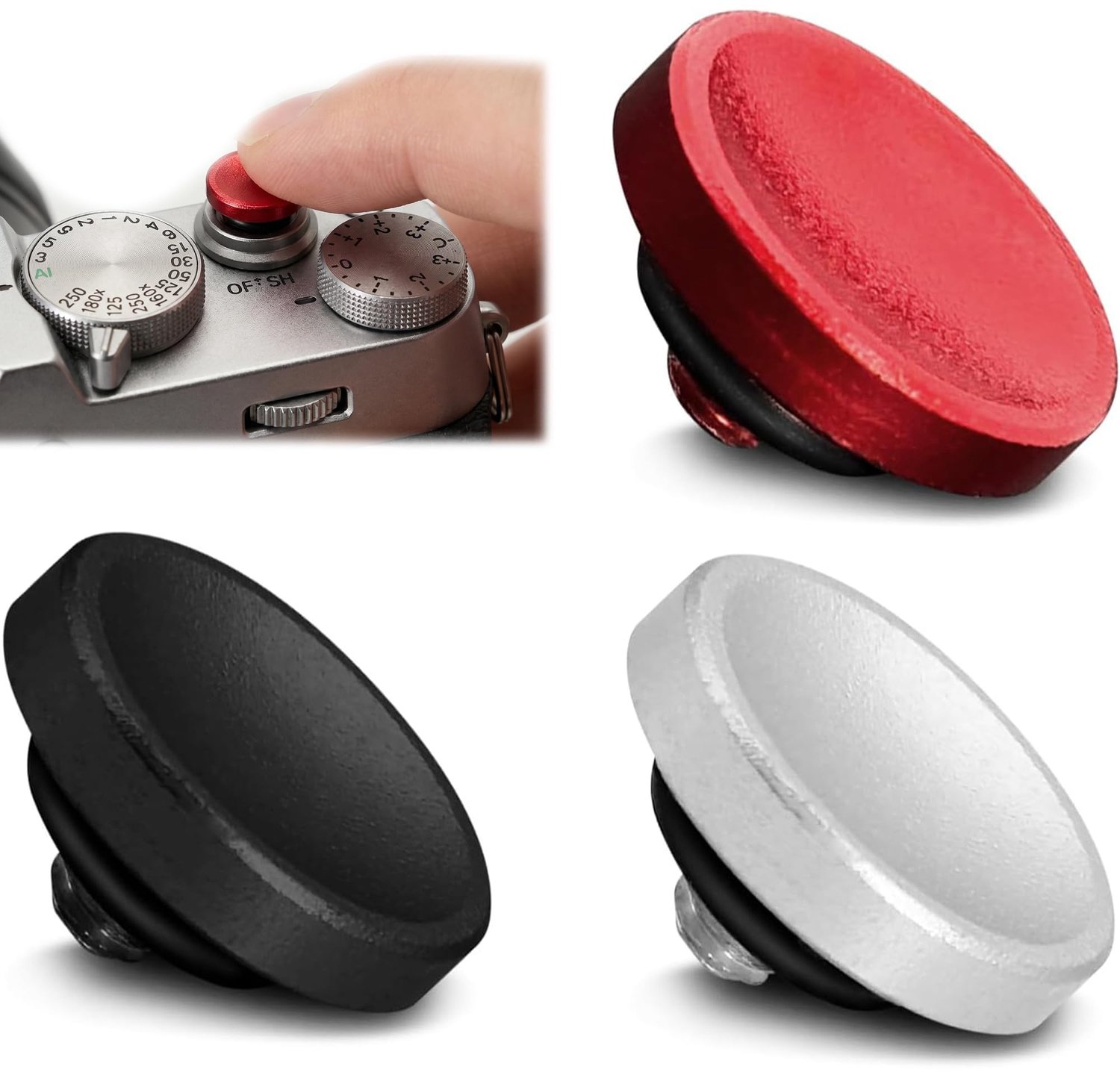 3 Stuks Camera Sluiter Ontspanknoppen