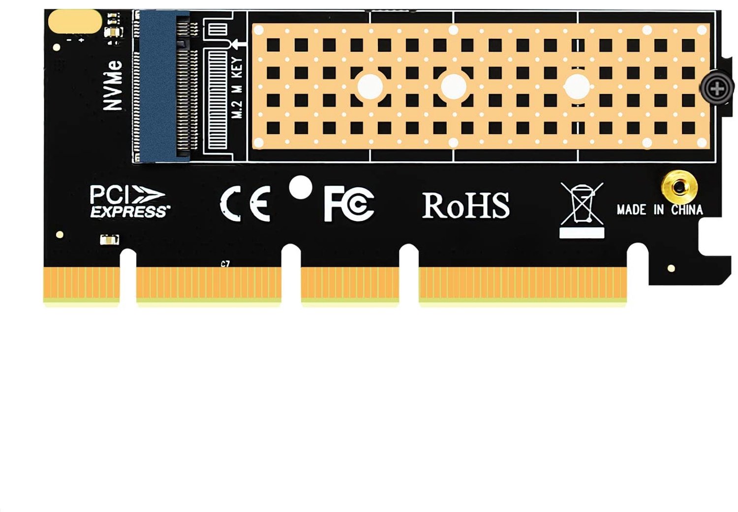 M.2 NVMe naar PCIe 4.0 X4 Adapter voor SSD Installatie