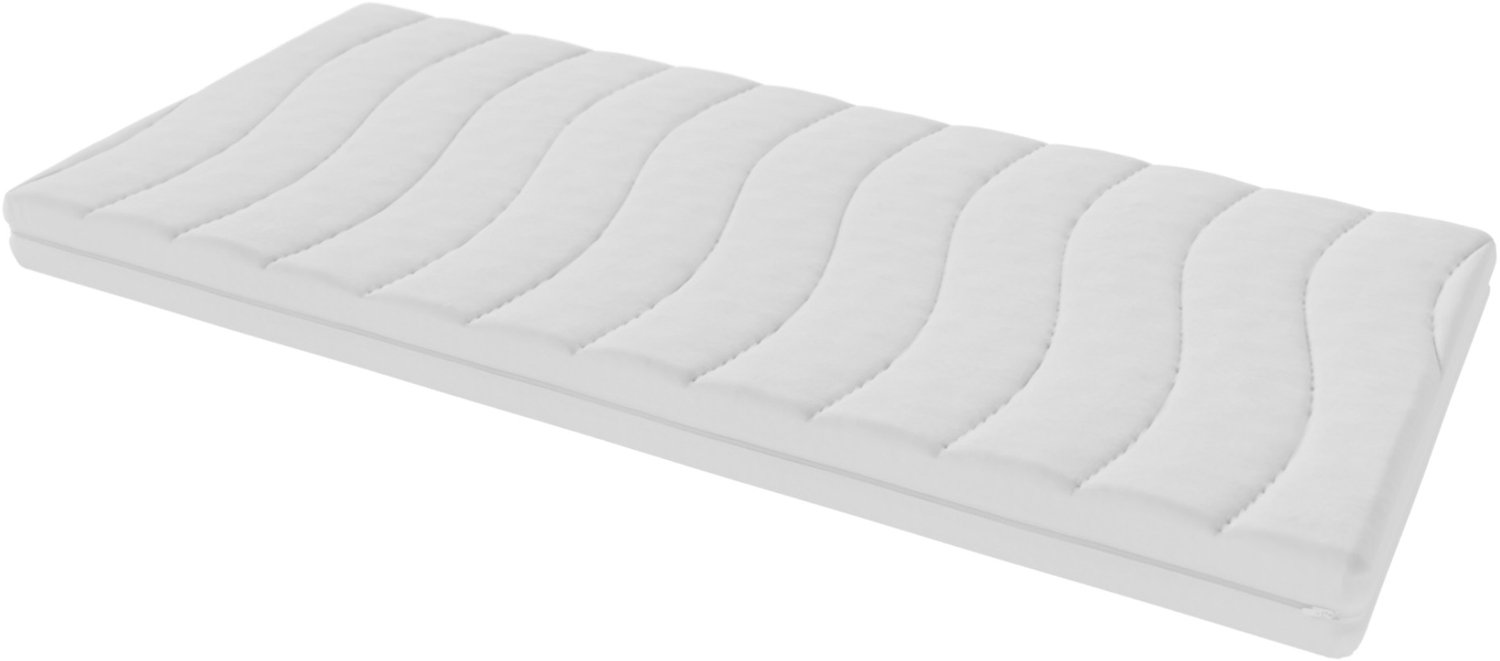 Toros Bedden Matras 90x200 - 14cm dik - HR Koudschuim - Bamboo hoes - contour gesneden 7-zone Wit