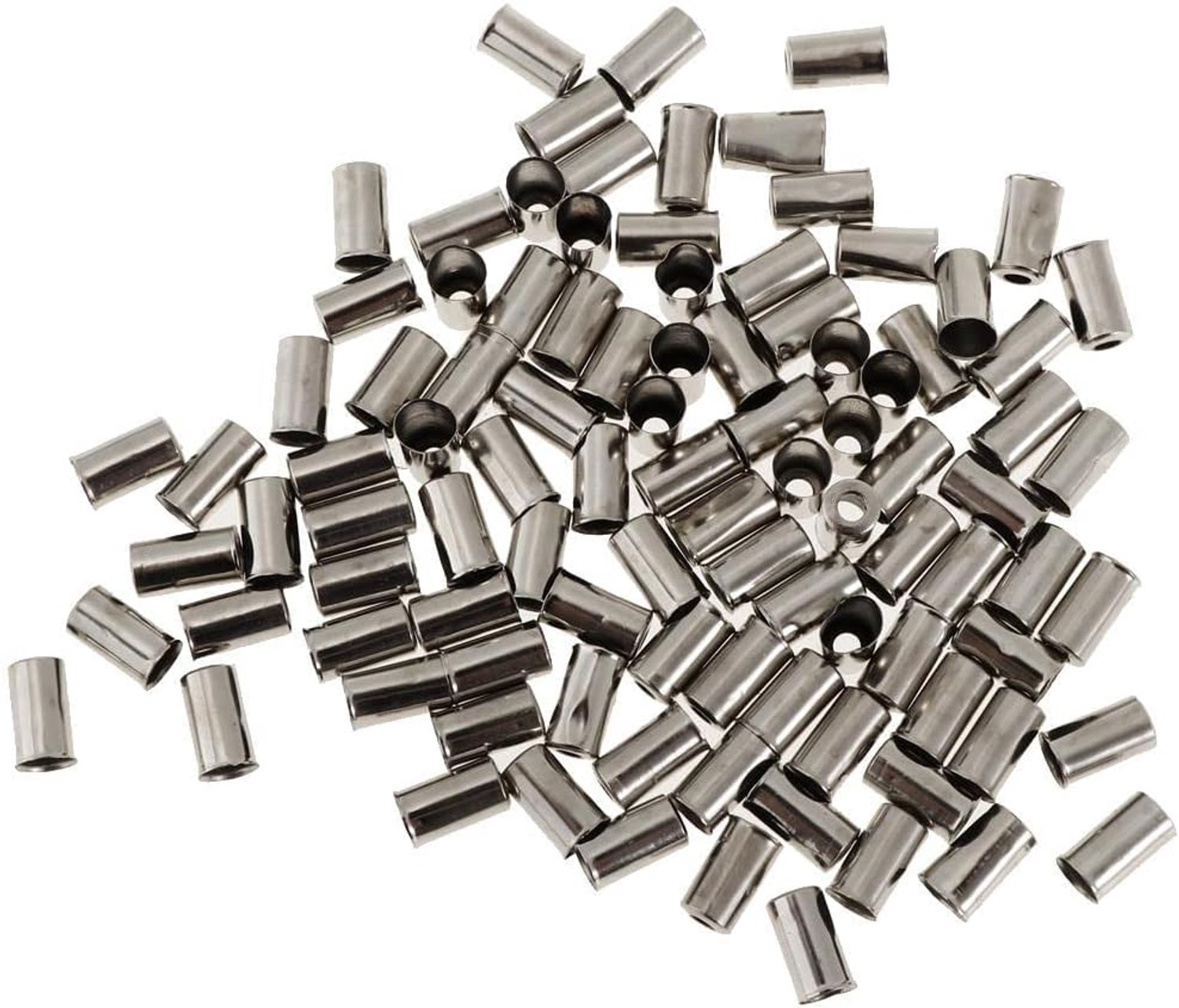 Kabel eindkappen 5mm - Aluminium 100 stuks - Bescherming voor remkabel - Voorkomt schade aan kabel - SnelShoppen