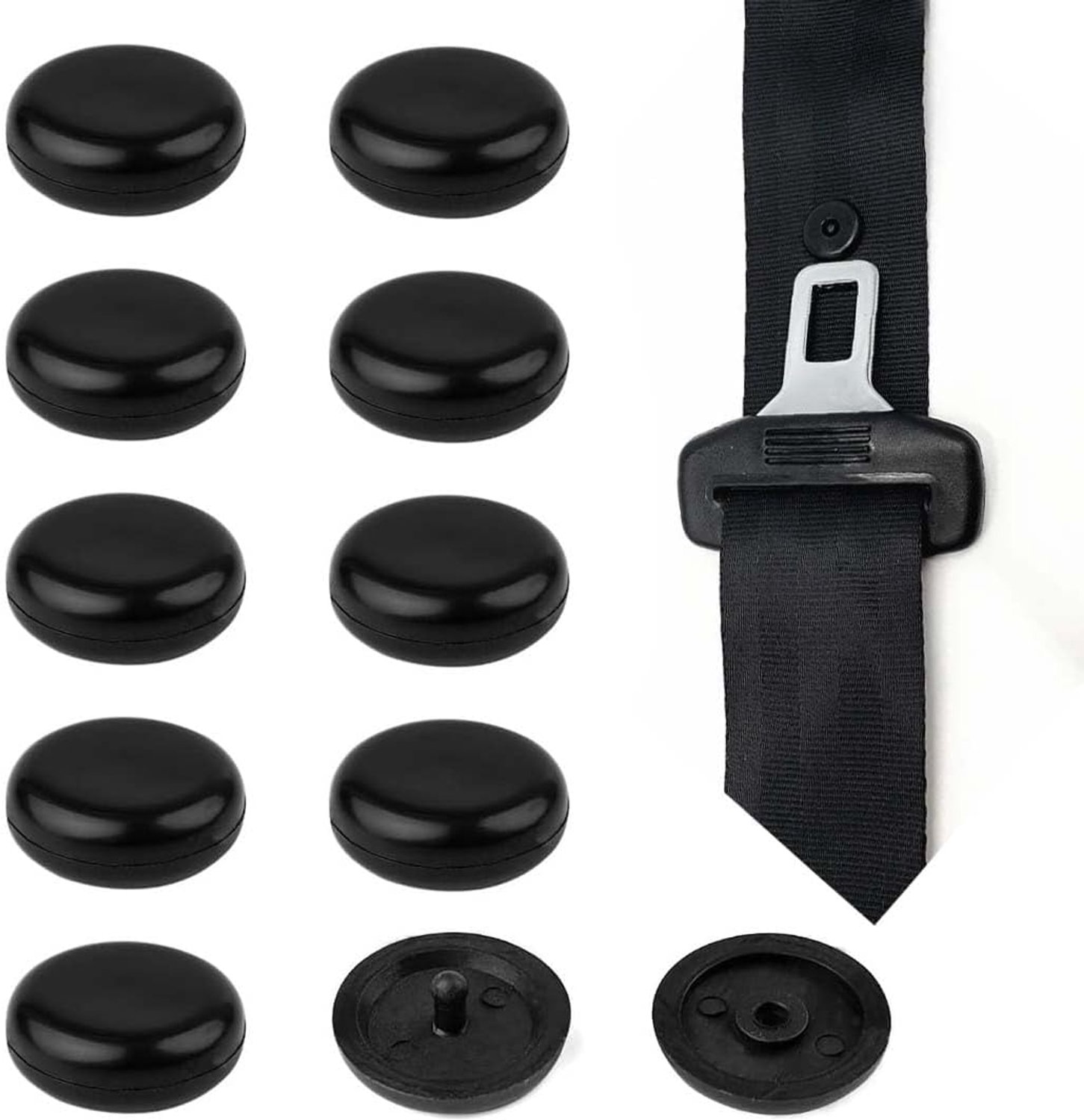 20 Seat Belt Clips Universal Belt Regulator for Adults and Children Non-slip Button Suitable for All Kinds of Cars - ShopVlot