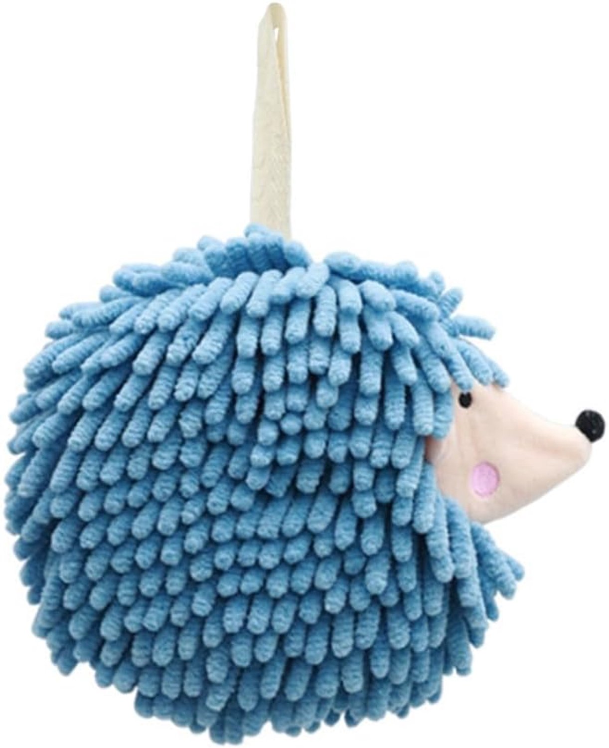 Dailygoods- Handdoekballen Zacht - Microvezel Chenille - Egelvorm - Ophanglus - Sterke Wateropname - Decoratief voor Badkamer/Kinderkamer - Handdoek