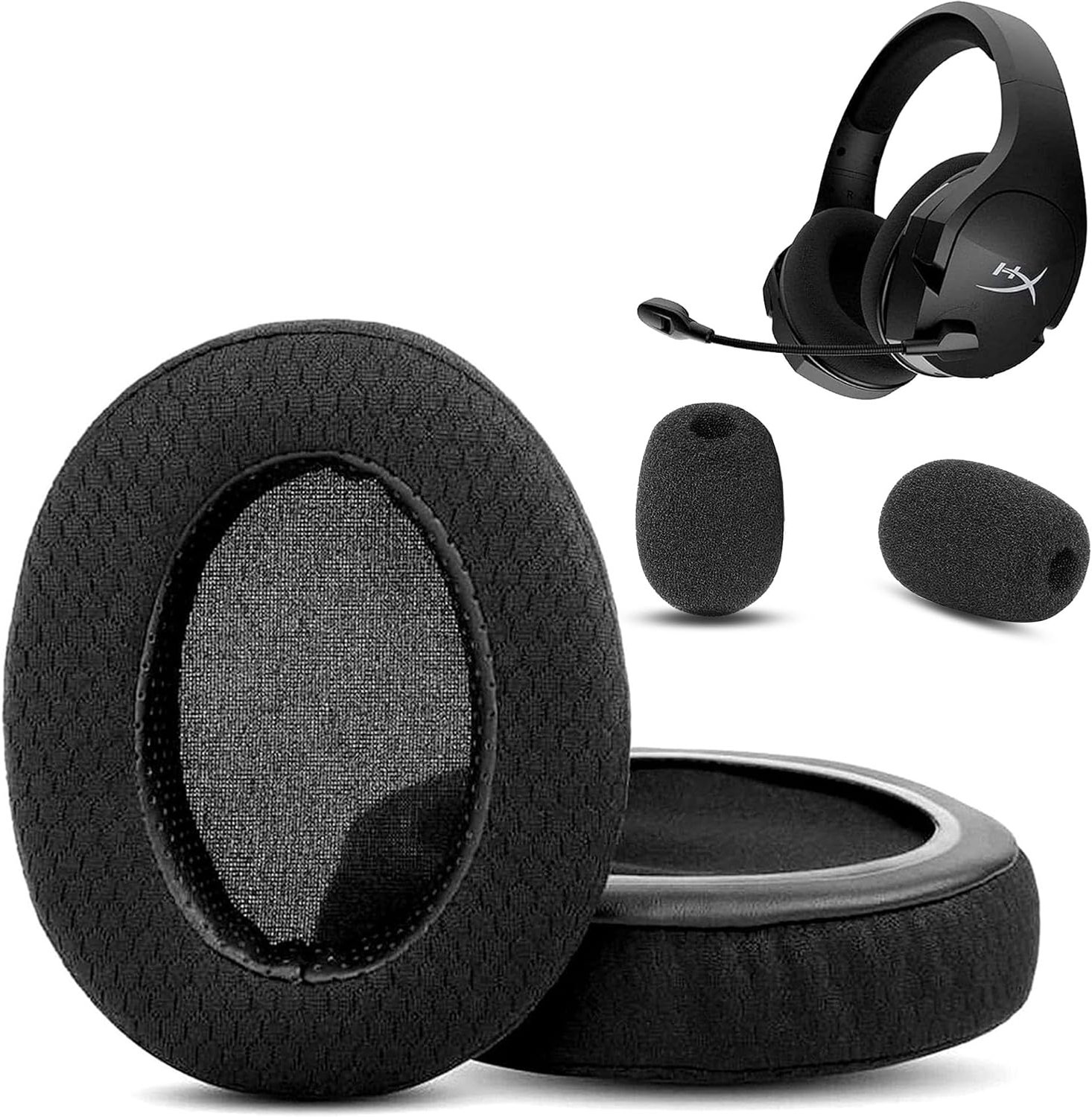 Ear Pads Compatible with HyperX Cloud (CloudX) Stinger Core Wireless/7.1 Gaming Headsets Ear Pads Replacement Cushion - ShopVlot