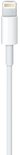 Witte Apple Lightning-connector aan een oplaadkabel van 1 meter.