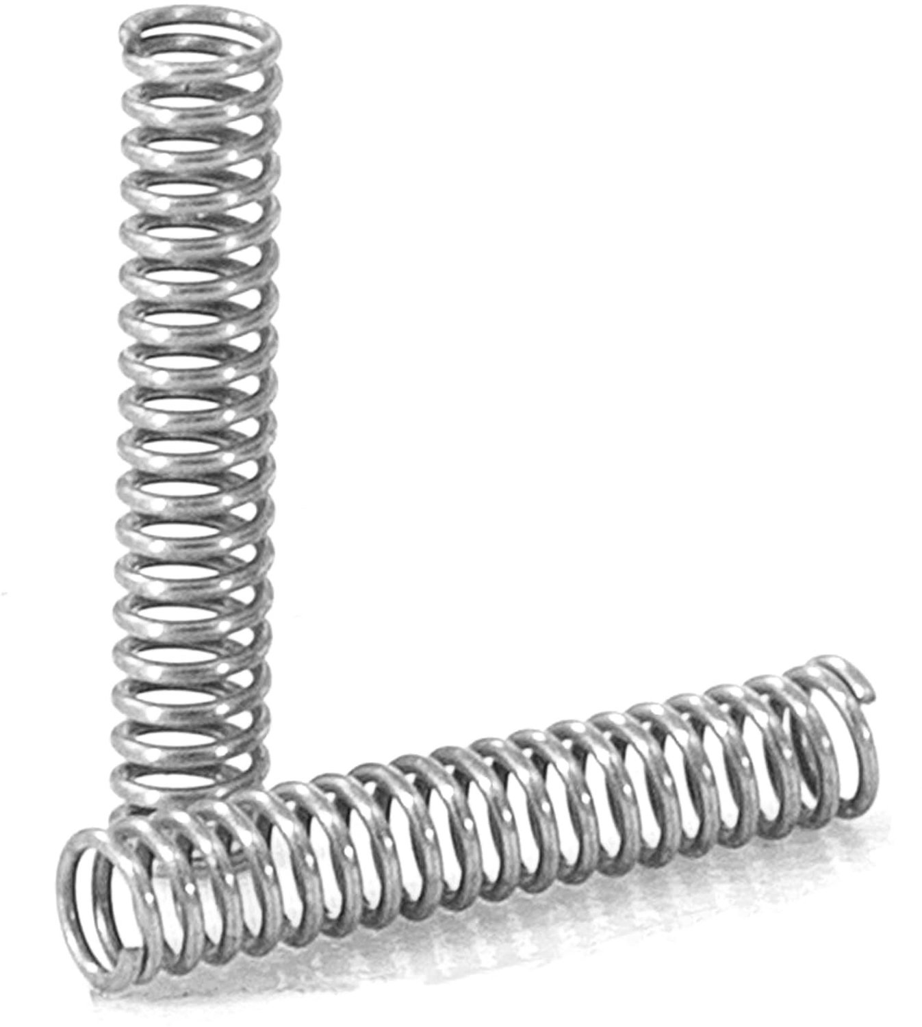 Compression veren 10 mm RVS veer met 0.25 mm draad en 2 mm buitendiameter - 20 stuks voor optimale veerkracht en duurzaamheid