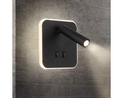 LED-wandlamp Geschikt voor naast het bed, binnenlamp Geschikt voor hotelgebruik.