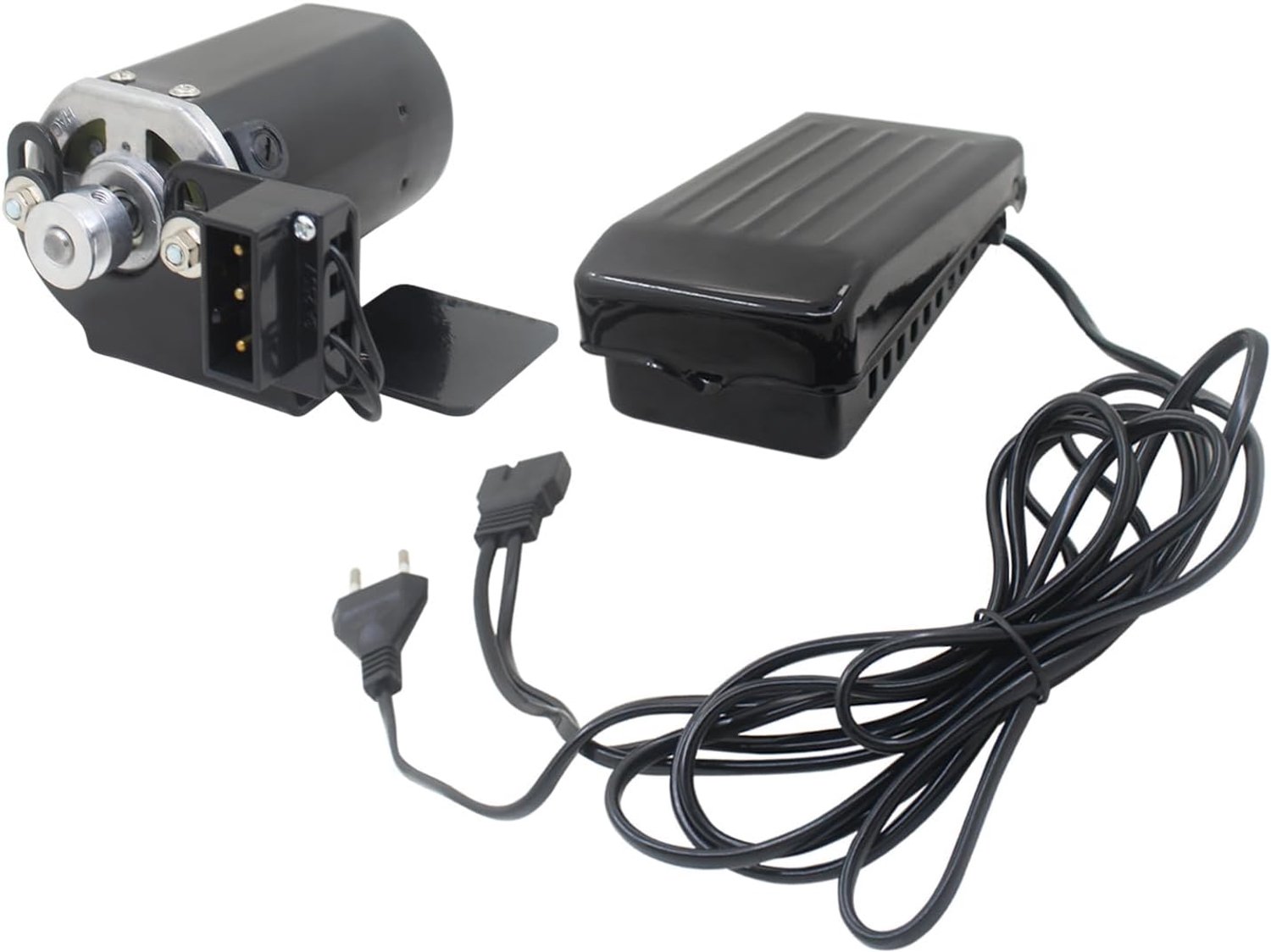 Naaimachine Motor - Servomotor Set - Naaien - Met Voetpedaal - 19 x 12 x 9 cm - Zwart