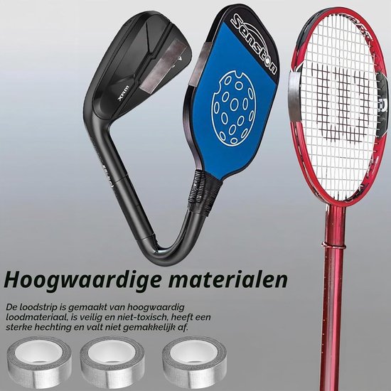 Adhesieve Lood Tape voor Golfclubs, Vissystemen en Tennisrackets - 1.2 cm × 107 cm, Snijbaar en Duurzaam — afbeelding 3
