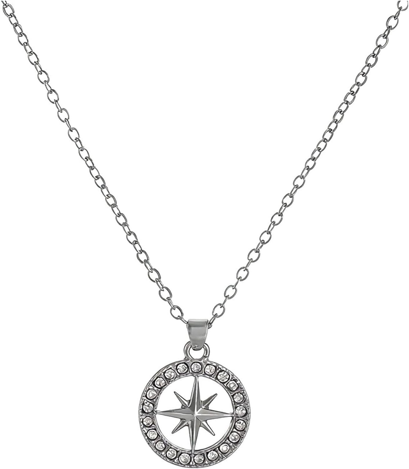 Unisex Kompas Ketting van RVS in Kpop Stijl - Perfect Cadeau voor Fans en Modebewuste Mensen