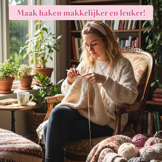 4-delige Ergonomische Haaknaald Set voor Haken - Kleurige Haaknaalden 2.5mm tot 4mm voor Breien van Handschoenen, Tassen, Mutsen, Sokken en Sjaals — afbeelding 2