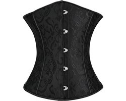 Dames vintage corsage met volledige borst, bustier en veterontwerp voor een elegante look