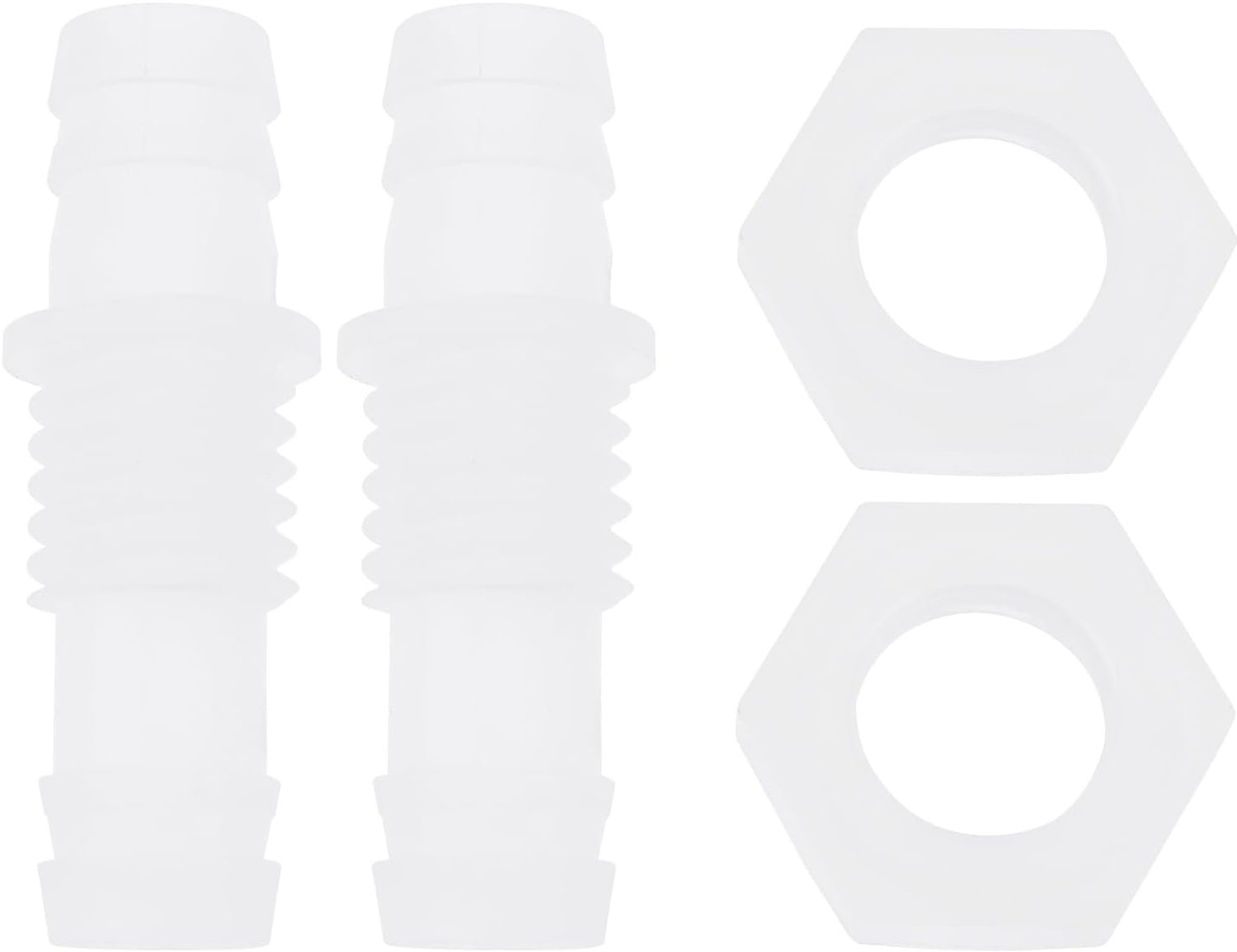 Dailygoods- Slangfitting 10-M14-10 - 4x Connector - 4x Moer - 4x Pakking - Geschikt voor Binnendiameter 10mm - Temperatuur -40-160℃ - Slangconnector