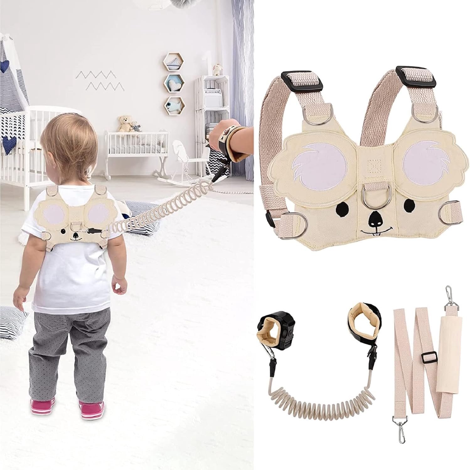 Koala Anti-verlies kinderveiligheidslijn, kinderlijn veiligheid pols, veiligheidsgordel lijn voor kinderen, weglopen - ShopVlot