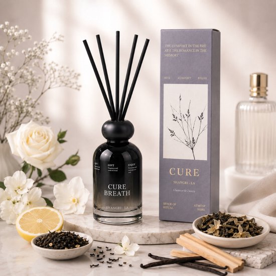 Luxe Geur Diffuser met Stokjes 200ml - Shangri-La Aroma — cadeau in Wonen & Interieur - foto 3