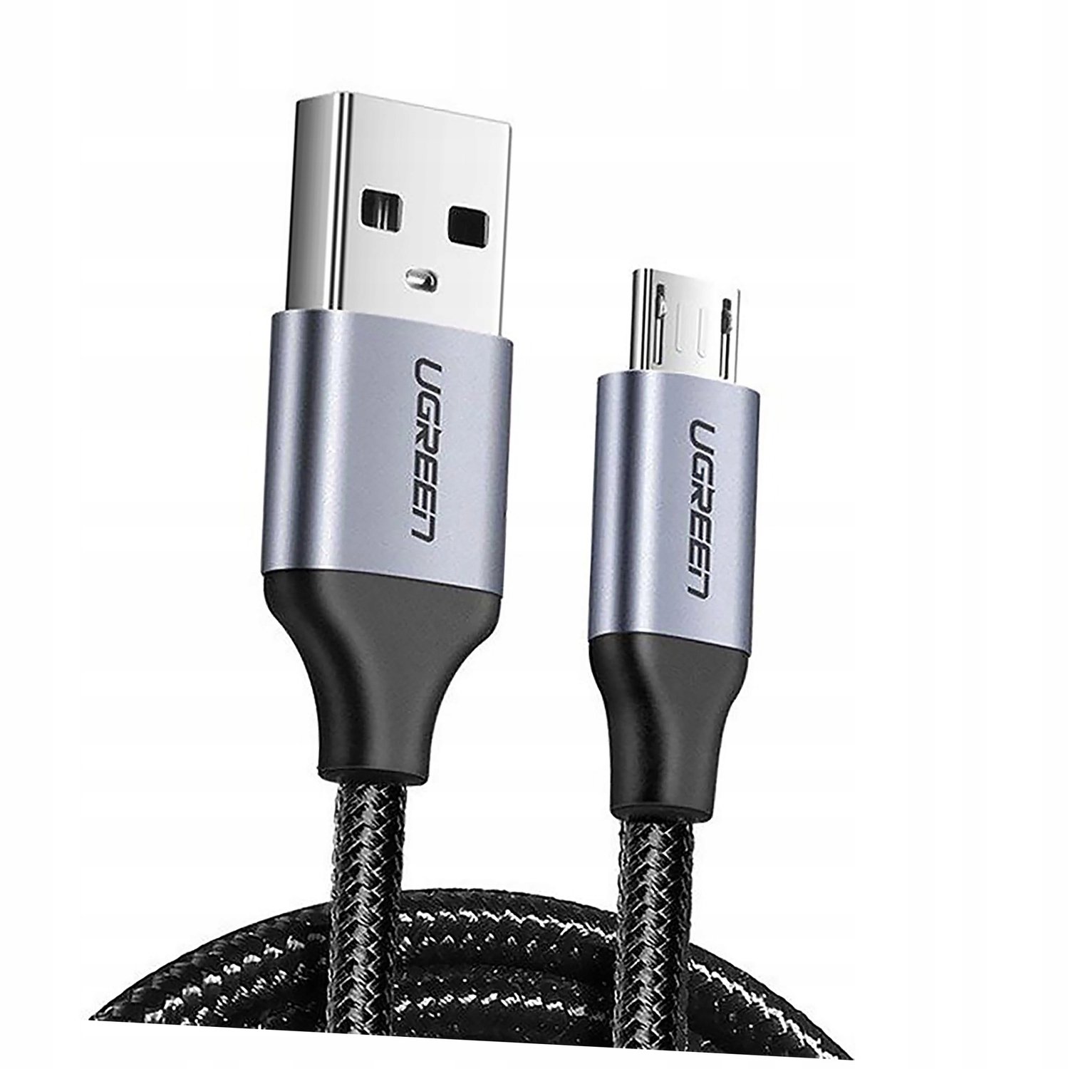 Ugreen US290 Kabel USB-A naar Micro USB 2.4A 1m Grijs