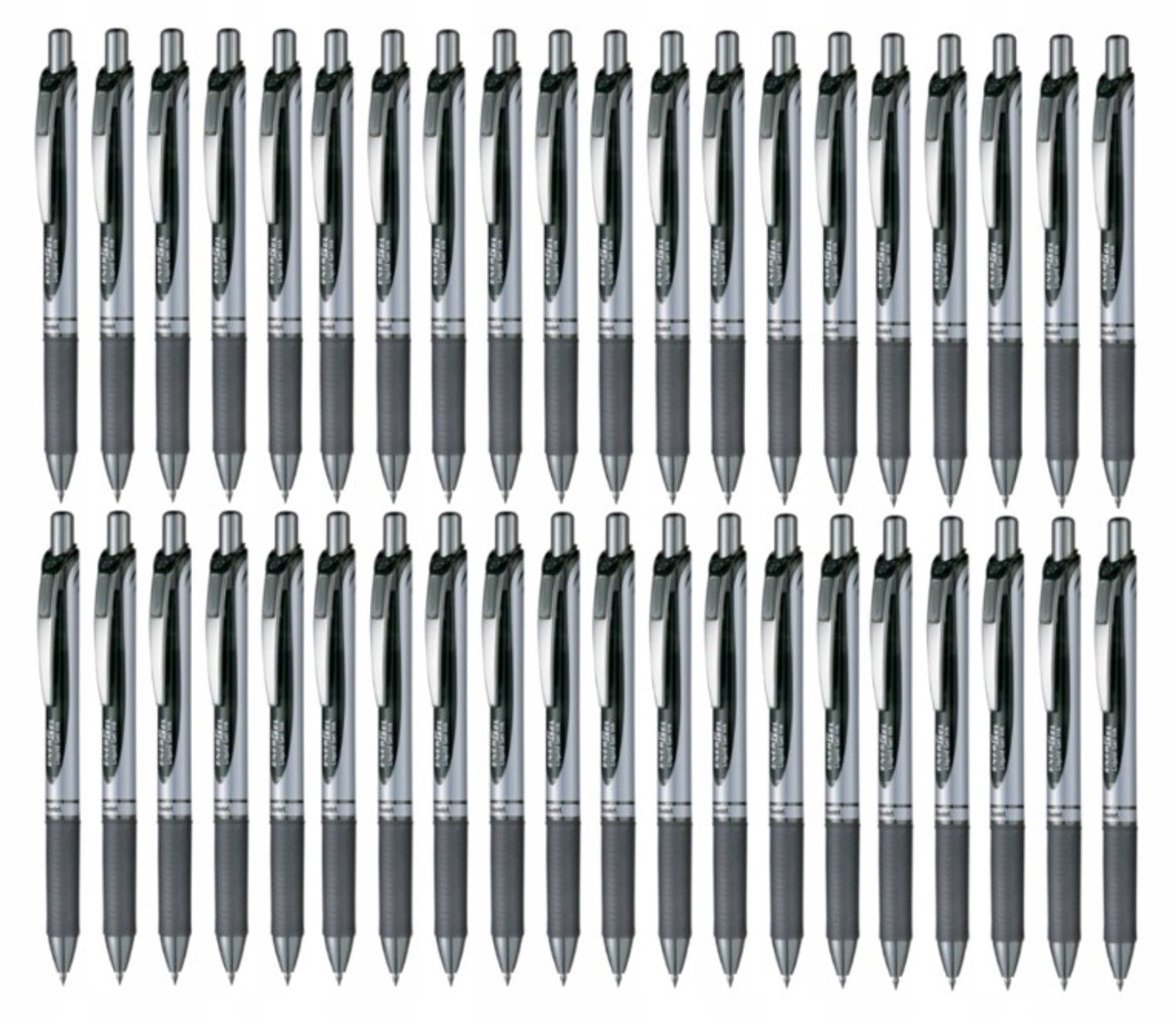 Pentel EnerGel BL77 Gelpen Zwart - Set van 40 Stuks