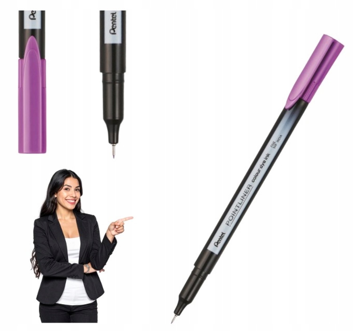 Pointliner Colour S40 Fuxia Fineliner - 0.4mm voor Schrijven & Tekenen