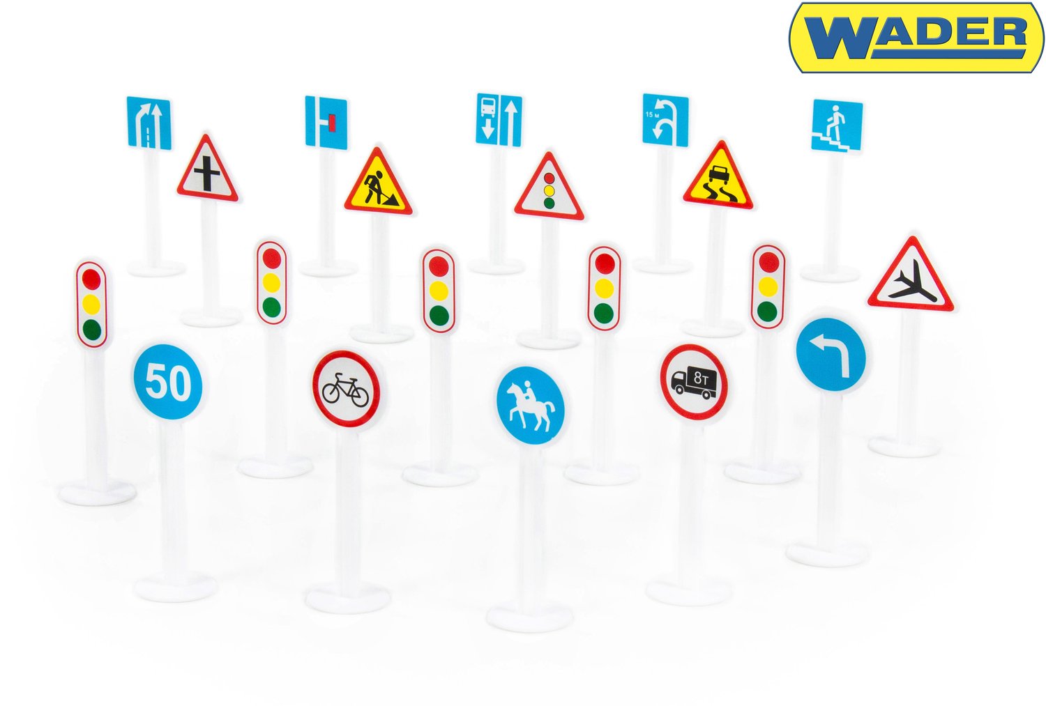 Polesie Verkeersborden Set 20 Stuks - Educatief Speelgoed