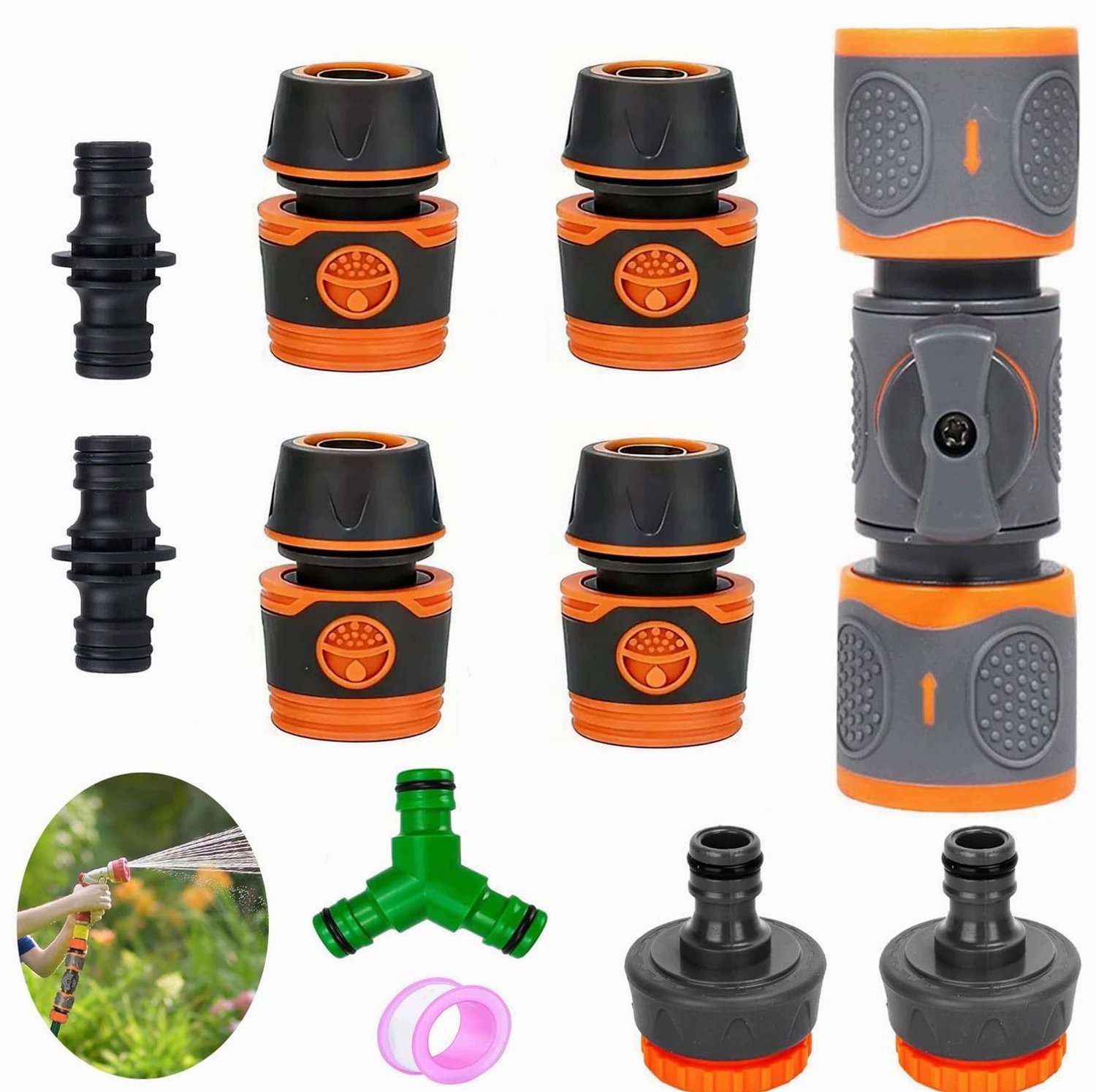 Merkloos Tuinslang Koppeling Set - 10 Stuks Water Adapter