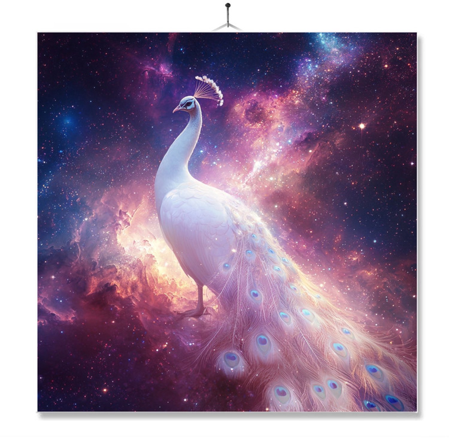 MC Living Tegel Met Opdruk | Galaxy | Witte Pauw