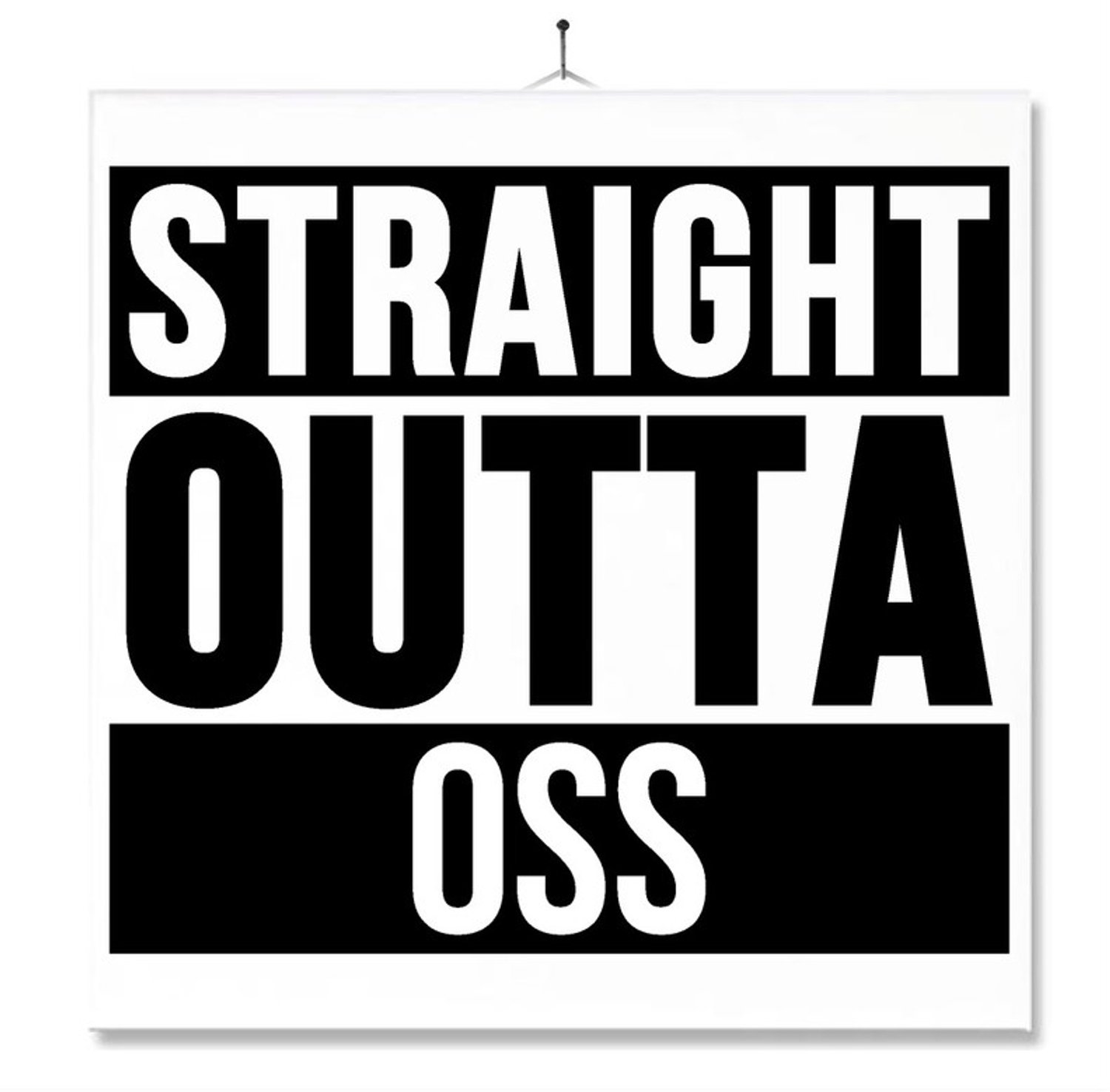 MC Living Tegel Met Opdruk | Geschenk | Wc | Toilet | Straight Outta Oss Multi-Color