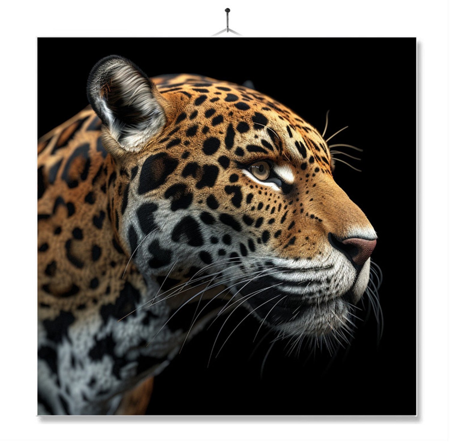 MC Living Tegel Met Opdruk | Geschenk | Dier | Closeup | Jaguar ontwerp 3