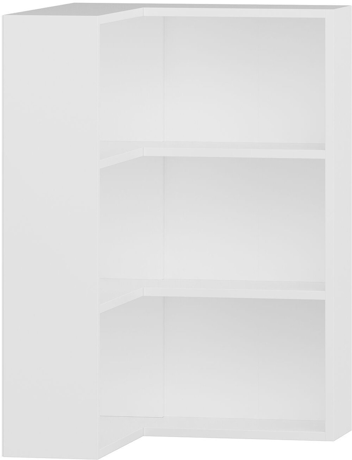 Minar Brandloop ADEL – Hoekboekenkast – 2 Planken – Open Kast – Wit