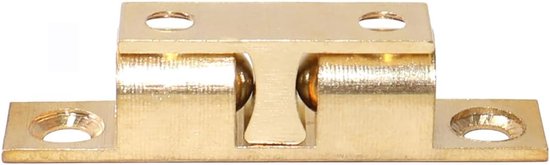 4 messing kogel sluitingen kastdeur 50 mm met schroeven — afbeelding 2