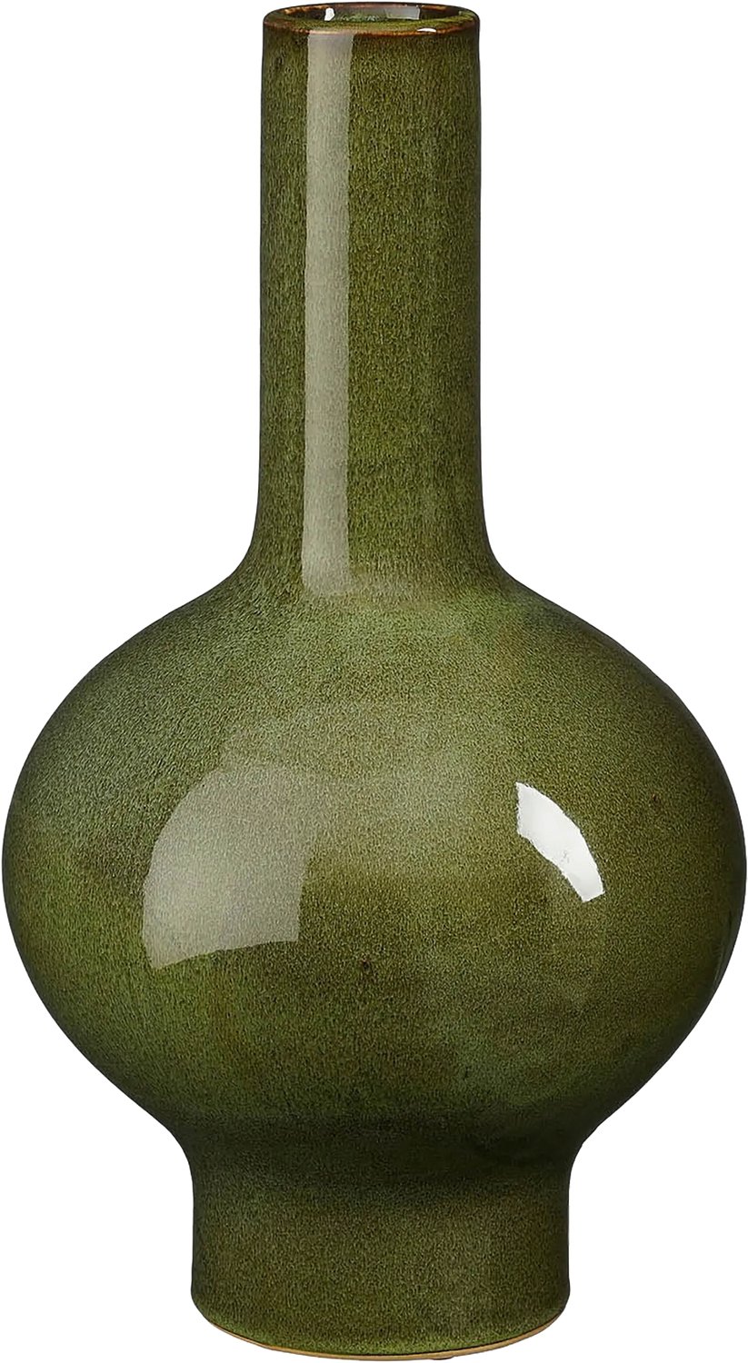 Goossens Vaas Milly - groen - keramiek - 25 x 45 x 25 keramiek groen