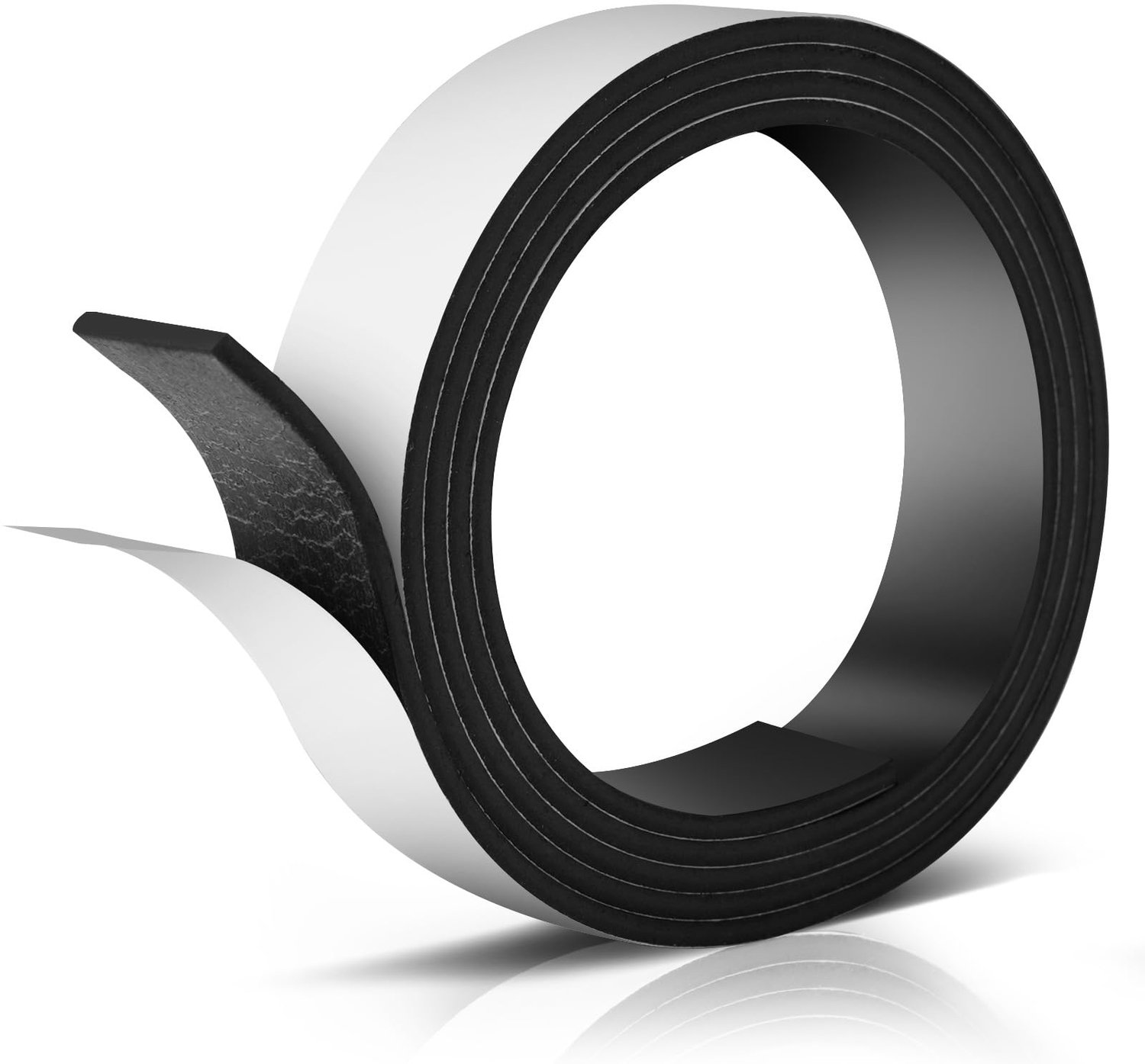 Zelfklevende Magnetische Tape - 1m Rol - Zwart