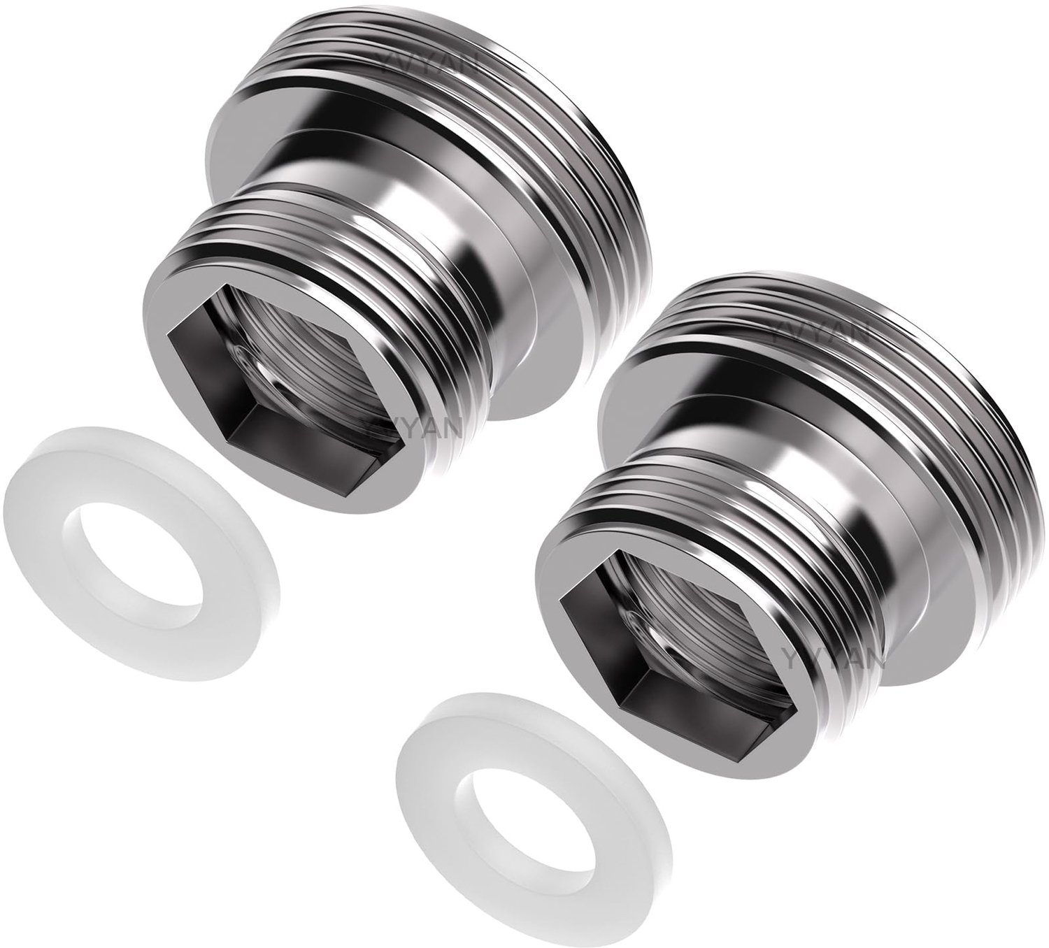2 Stuks M18 naar M22 Kraanadapter voor Waterbesparing