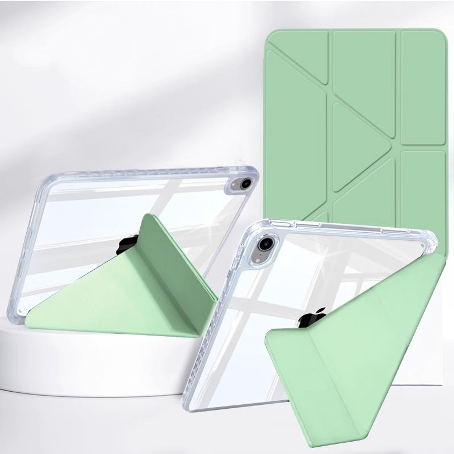 Tablet Case voor iPad mini 7/6 - Multi-view Flip, Groen